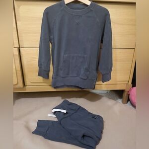 Little Bipsy Pocket Pullover Set - Slate